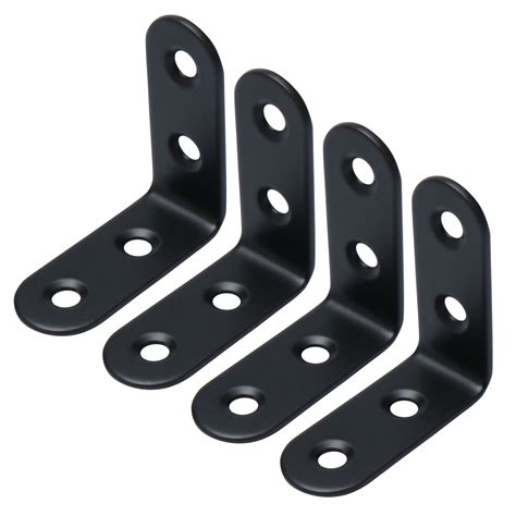 black l corner brackets